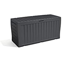 Keter Marvel+ - Caja de almacenamiento para jardín (270 L)- color gris